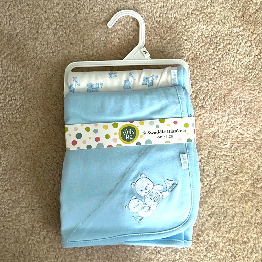 LITTLE ME SWADDLE BLANKETS